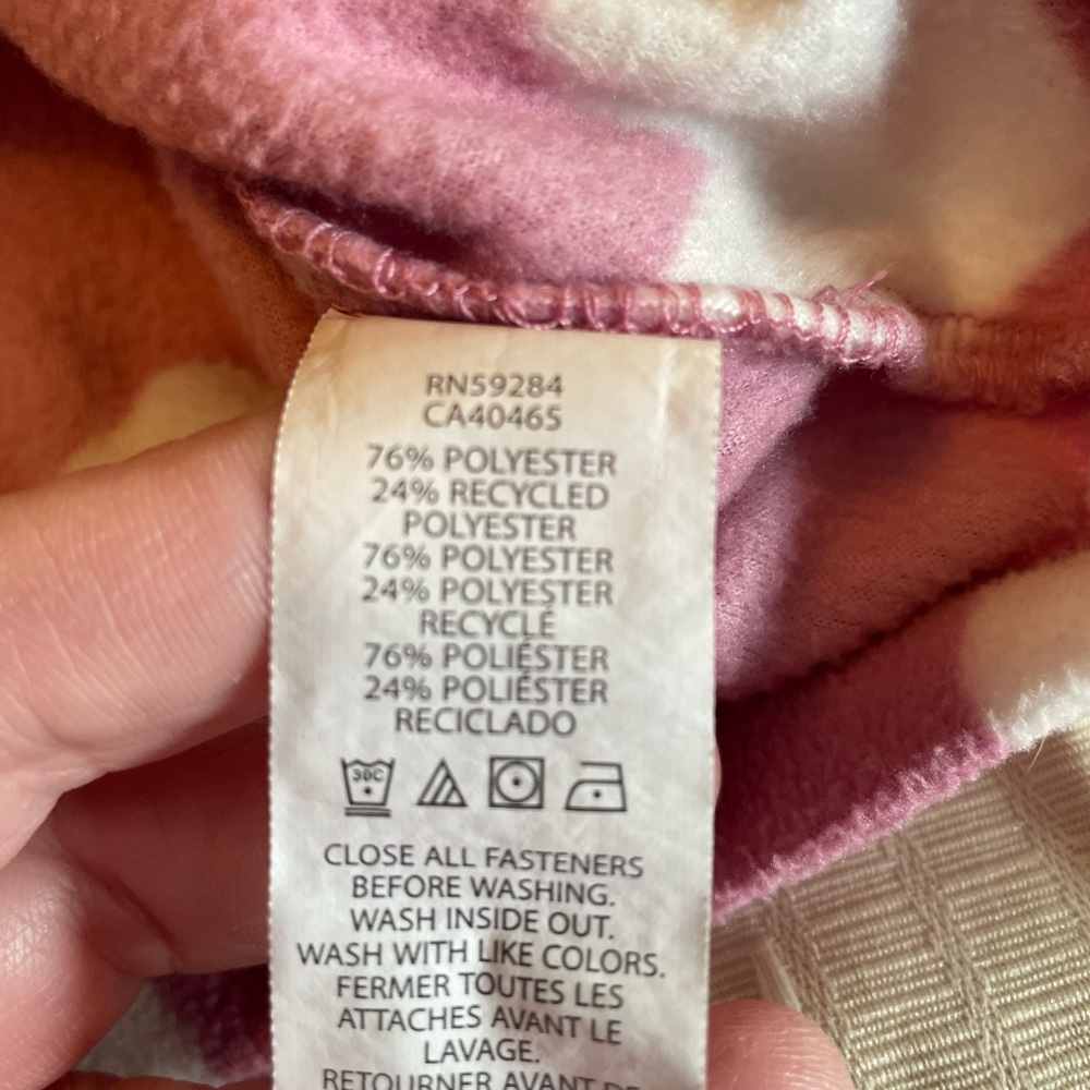 The Children’s Place Pink Heart Fleece Half-Zip Pullover Sweater Toddler 5/6 - Picture 7 of 7